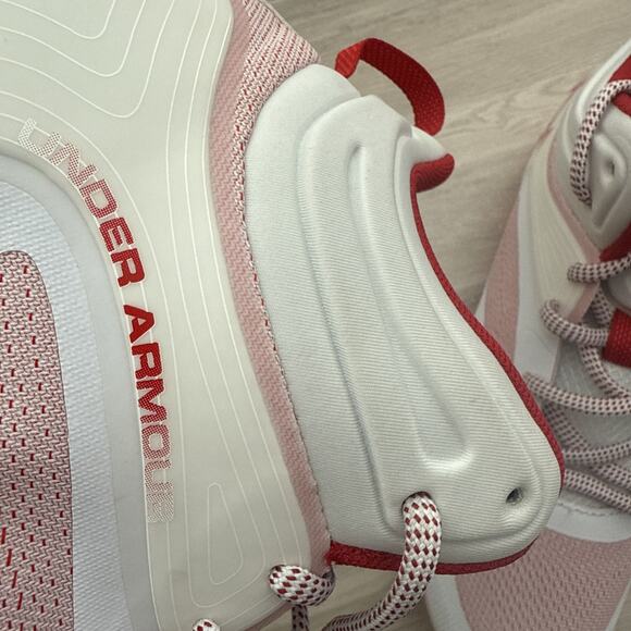 Under Armour Command MC Mid Lacrosse Cleat Men's Size 11.5 Mid Red White NEW - Picture 11 of 14